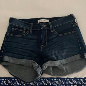 Abercrombie & Fitch dark wash denim shorts, size 2